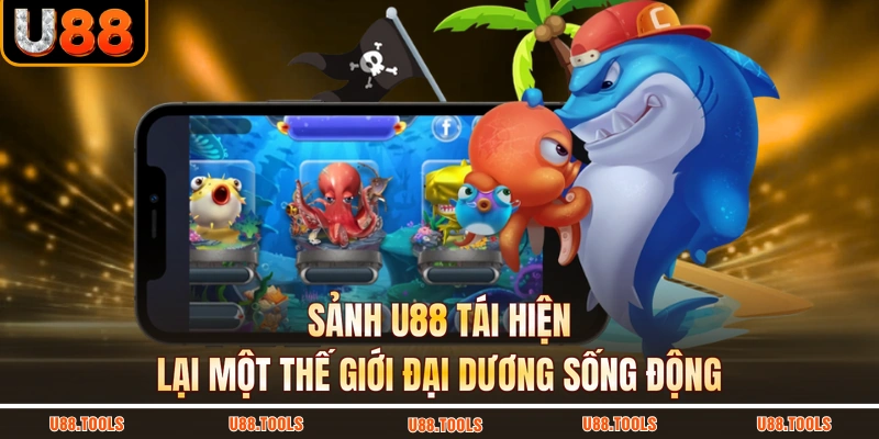 Sảnh U88 tái hiện lại một thế giới đại dương sống động