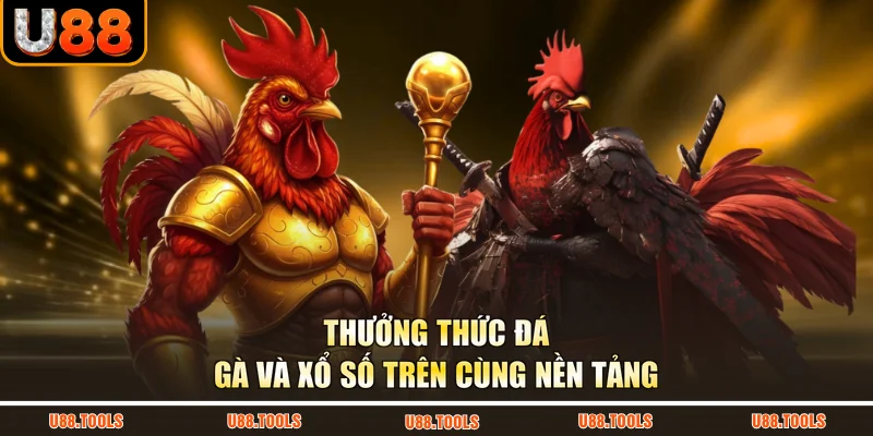 Thưởng thức đá gà và xổ số trên cùng nền tảng